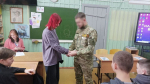 Бойцы СВО встретились со школьниками в поселке Листвянский