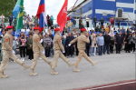 Искитимские дошколята показали мастерство строевой подготовки на стадионе спортивного комплекса «Заря»