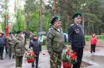 Ветераны погранвойск собрались у памятника в городе Искитиме