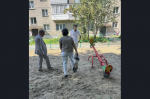 В Центральном микрорайоне появилась новая детская площадка
